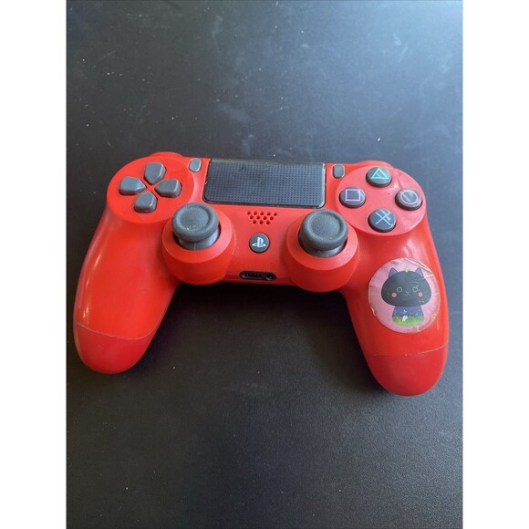 Sony PS4 PlayStation 4 Magma Red OEM Wireless Controller CUH-ZCT2U Tested WORKS - Picture 1 of 7
